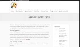 
							         UgandaTourismPortal.org - Guide to Uganda Tours & Travel								  
							    