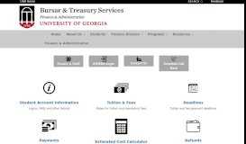 
							         UGA's Bursar - | | University Business and Accounting Services ...								  
							    