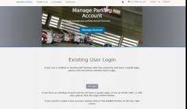 
							         UH Manoa - Parking Services - Existing User Login - Parking Portal								  
							    