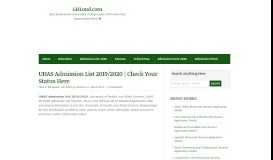 
							         UHAS Admission List 2019/2020 | Check Your Status Here | GHLoud ...								  
							    