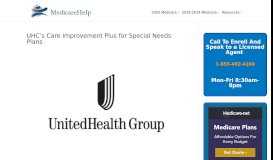 
							         UHC's Care Improvement Plus for Special Needs Plans - Medicare Help								  
							    
