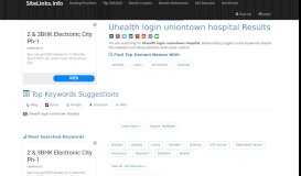 
							         Uhealth login uniontown hospital Results For Websites Listing								  
							    
