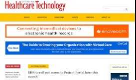 
							         UHN to roll out access to Patient Portal later this month | Canadian ...								  
							    
