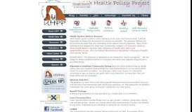 
							         UHPP - UTAH HEALTH POLICY PROJECT								  
							    