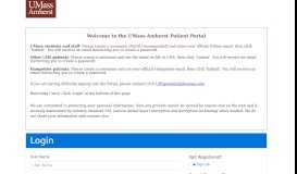 
							         UHS Patient Portal - Amherst								  
							    