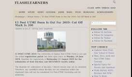 
							         UI Post UTME Form Is Out For 2018/2019: Cut Off Mark Is 200 ...								  
							    