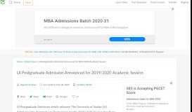
							         UI Postgraduate Admission Announced for 2018/2019 Academic ...								  
							    