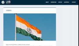
							         UIB India – Insurance & Reinsurance broker - UIB Group								  
							    