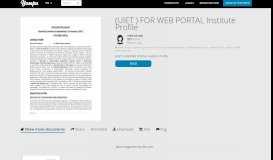 
							         (UIET ) FOR WEB PORTAL Institute Profile - Yumpu								  
							    