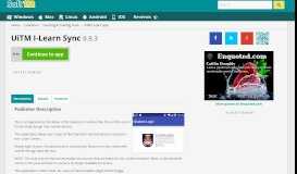 
							         UiTM I-Learn Sync 0.9.3 Free Download								  
							    