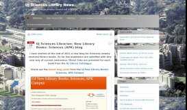 
							         UJ Library news for the Sciences students and academics | Page 2								  
							    