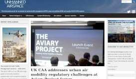 
							         UK CAA addresses urban air mobility regulatory challenges at Aviary ...								  
							    