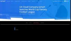 
							         UK Cloud Company iomart launches World Cup Fantasy ...								  
							    