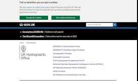 
							         UK Hydrographic Office - GOV.UK								  
							    