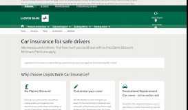 
							         UK Insurance – Safe Driver Car Insurance - Lloyds Bank								  
							    