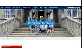 
							         UK Summer Institutes | US-UK Fulbright Commission								  
							    