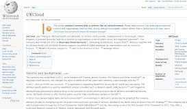 
							         UKCloud - Wikipedia								  
							    