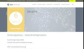 
							         Ukraine - Länderseiten - Länderinformationen - AGA-Portal								  
							    