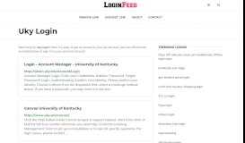 
							         Uky Login — Sign in to Account - loginfeed.com								  
							    