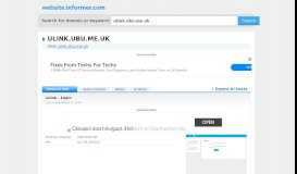 
							         ulink.ubu.me.uk at WI. uLink – Login - Website Informer								  
							    