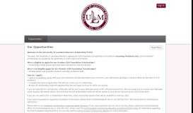 
							         ULM Foundation Scholarships: All Opportunities								  
							    
