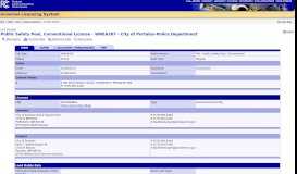 
							         ULS License - Public Safety Pool, Conventional License - WNEA267 ...								  
							    