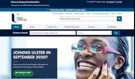 
							         Ulster University								  
							    