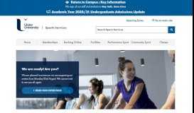 
							         Ulster University Sports Services								  
							    