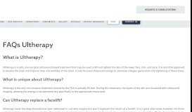 
							         Ultherapy FAQs | Krauss Dermatology								  
							    