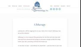 
							         Ultherapy - Uplifting Ultrasound Skin Tightening Treatment								  
							    