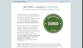 
							         Ultimate Django: Learn how to code with Django								  
							    