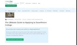 
							         Ultimate Guide to Applying to Swarthmore College - CollegeVine blog								  
							    