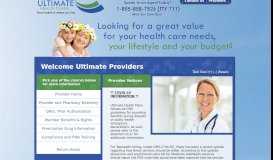 
							         Ultimate Health Plans Provider Homepage								  
							    