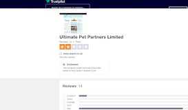
							         Ultimate Pet Partners Limited Reviews | Read Customer ...								  
							    