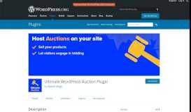 
							         Ultimate WordPress Auction Plugin – WordPress plugin | WordPress.org								  
							    