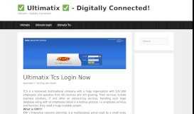 
							         Ultimatix Tcs Login Now - Ultimatix - Digitally Connected! Help ...								  
							    