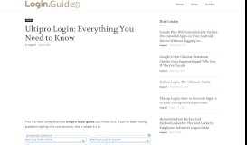 
							         Ultipro Login: Everything You Need to Know – Login.Guide								  
							    
