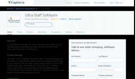 
							         Ultra-Staff Software Reviews and Pricing - 2020 - Capterra								  
							    