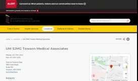 
							         UM SJMG Towson Medical Associates | UM St. Joseph Medical Center								  
							    