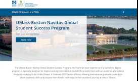 
							         UMass Boston Navitas Global Student Success Program - Home								  
							    