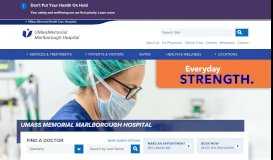 
							         UMass Memorial - Marlborough Hospital | UMass Memorial Health Care								  
							    
