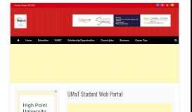
							         UMaT Student Web Portal - Ghadmissions								  
							    