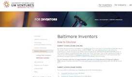 
							         UMB Inventors | UM Ventures								  
							    