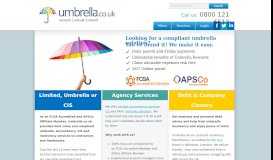 
							         Umbrella Company – PAYE Umbrella and Limited Company ...								  
							    