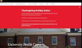 
							         UMD Health Center - University of Maryland								  
							    