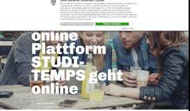
							         Umfangreiche Online Plattform STUDITEMPS geht online - kreativrudel								  
							    
