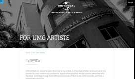 
							         UMG Artists - Universal Music Group								  
							    