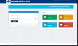 
							         UMM Portal - University of Mkar								  
							    