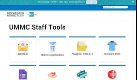 
							         UMMC Staff Tools - MyROCHealth								  
							    