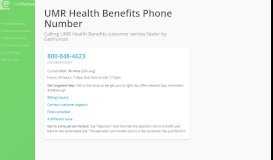 
							         UMR Health Benefits Phone Number | Call Now & Shortcut to Rep								  
							    